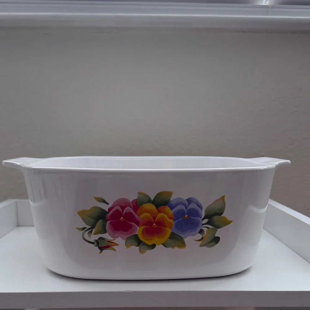 Corning-ware Casserole dish Summer Blush 5 Liter.